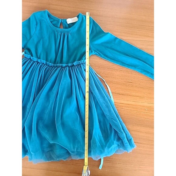 Maiduolu Girl's Teal Dress Tulle 100% Cotton, READ DESCRIPTION - Picture 7 of 9